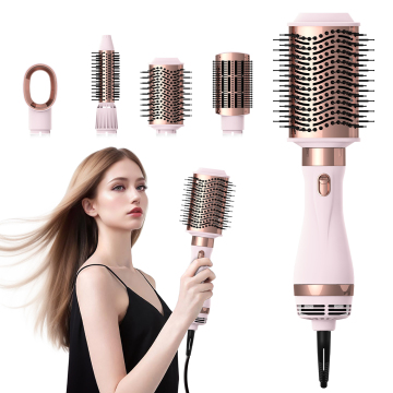 Professional 1000W DC Motor Hot Air Brush with Detachable Feature and 3 Heating Settings for Electric Hair Dryer