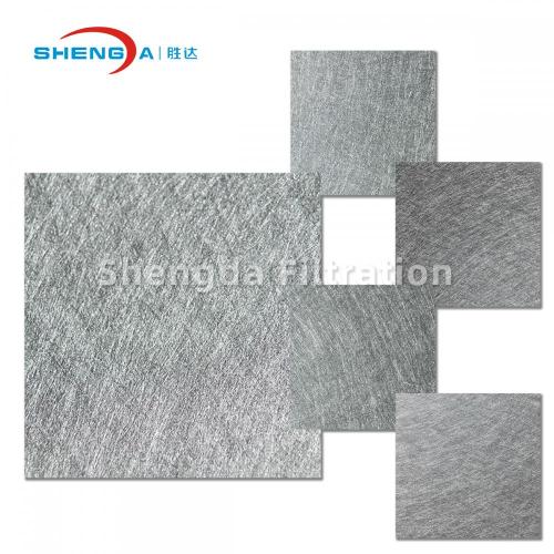 Stor kapacitet metallfiber sintrat filtfiltermaterial