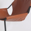 Cadeira de réplica Paulistano com moldura de aço inoxidável
