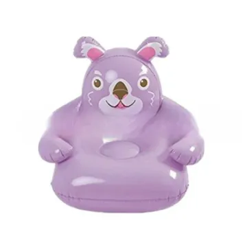Children Baby Lightweight Lazy PVC Single Printing Plate Relaxing Lying Inflatable Sofa