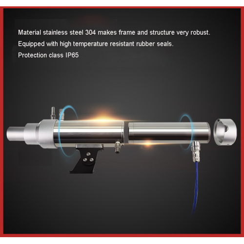 Pyrómetro spot 4-20MA con conver de protección de acero inoxidable