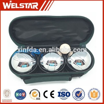 Hot sale metal bocce ball set with chrome plating