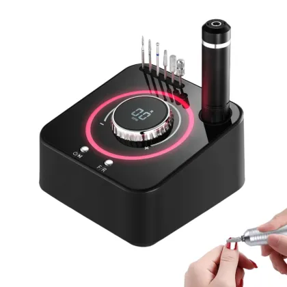 Cordless Electric Nail File Polisher - Portable Rechargeable Handheld Nail Drill Machine