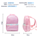 Passen Sie Pink Special Sterled Puffer -Rucksack -Schultaschen für Mädchen an