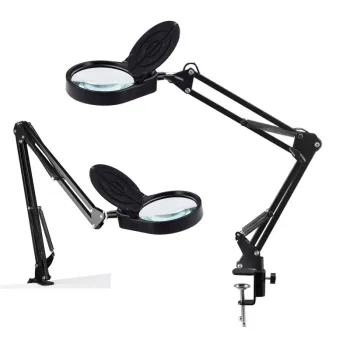 38 LED Foldable USB Magnifying Glass with 3X-10X Magnification for Reading and Repairing