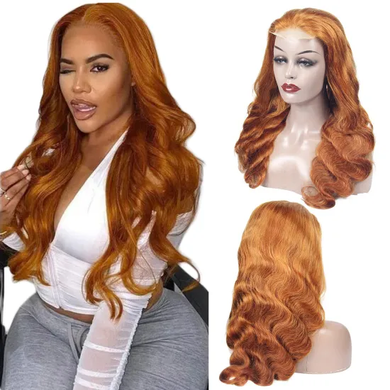dropshipping wholesale lace front wig for black woman brazilian hair, 210% 350 ombre orange wigs human hair lace front