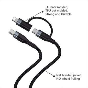 PD 60W 2 In 1 Fast Data Cable