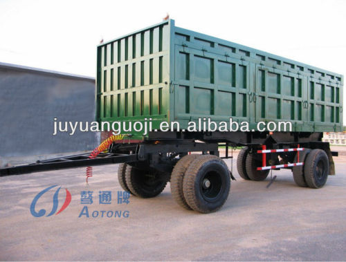 China hot sale ''Aotong'' brand full trailer with draw bar on sale