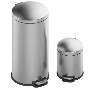 3L Round Stainless steel Soft close waste bin