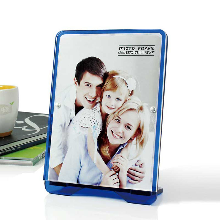 Cheap Blue Acrylic Desk Picture Frames Bulk