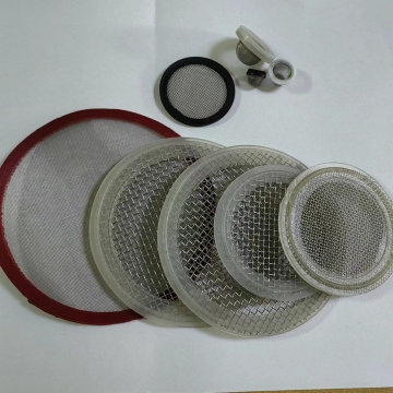 Hot Selling Custom Made 30 Mesh Stainless Steel 304 316 Wire Mesh Filter with Rubber Edge