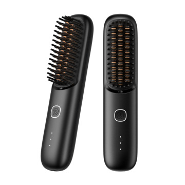 Rechargeable USB Electric Hot Hair Straightener Comb