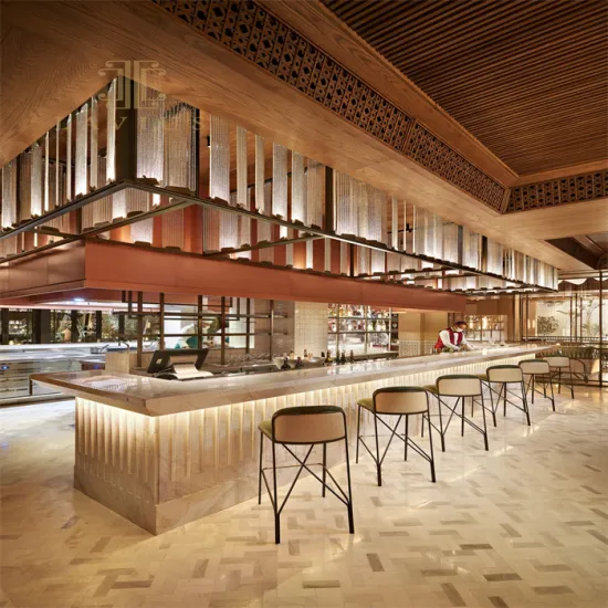 Oversize Modern Crystal Led Restaurant Chandelier