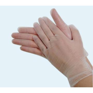 Średnim jednorazowe rękawiczki winylowe PVC