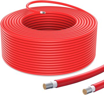 Solar Panel Extension Cable 10AWG 6mm Tinned Copper Wire - Red