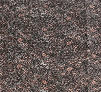 lace and wollen bonded fabric