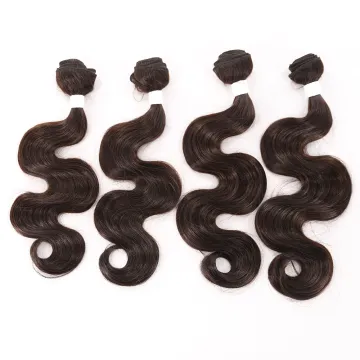 Wholesale Long  Color Body Wave Synthetic Hair Weave Synthetic Hair Extension For Women