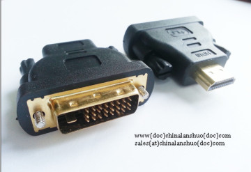 DVI(24+1) male to HDMI male adapter