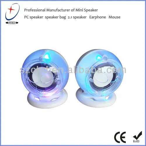 Crystal design USB speaker for computer /notebook