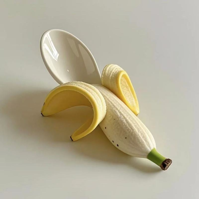 Creative Banana-Shaped Spoon - Unique Kitchen Tool