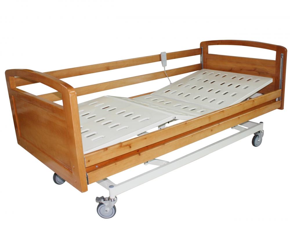 Movable nursing bed with wheels