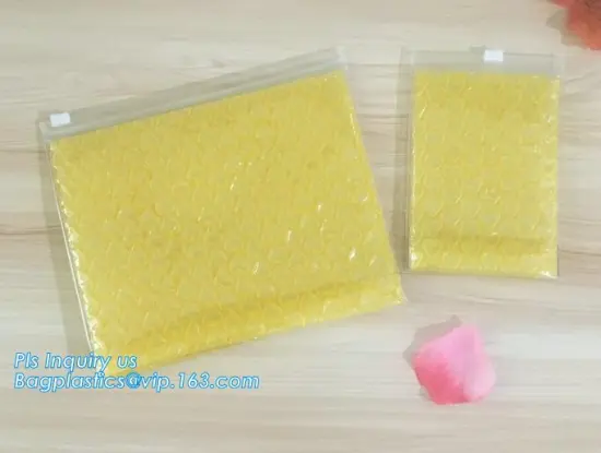 Slider Zip Lock Bubble Bags Zip Padded Pouch, air bubble zipper bags, sealed air bubble packing bags,proof bag with slider zip l