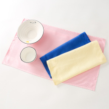 Microfiber waffle glass cloth