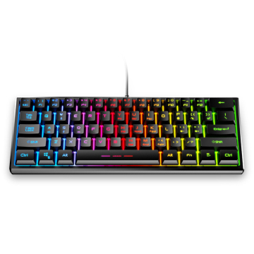 60% Mechanical Keyboard: Ergonomic, Durable Design with Detachable Type-C Cable, Mini White Gaming Keyboard and Red Switches