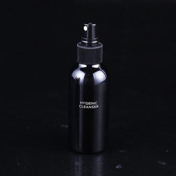 popular black glossy aluminum bottle container