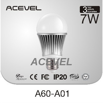 7W B22 LED bulb dimmable TUV CE RoHS REACH 3000K