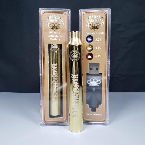 Brass Knuckles 900mAh Batterie 510 Einstellbarer CBD -Wagen