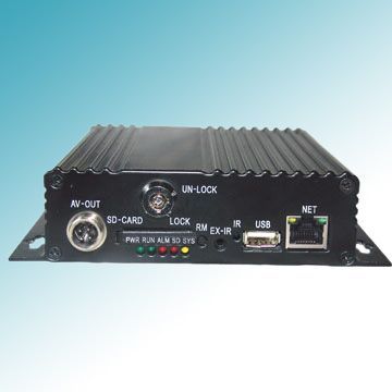 Mobile DVR with 4-channel 4 x D1, GPS Tracking Function and 8 to 32V Power Supply