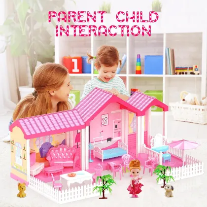 Dream Dollhouse: The Ultimate Girl Toy Playhouse with Furniture and Accessories