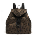 Sacquage géométrique de mode personnalisé Prépy Lady Trawstring Backpack