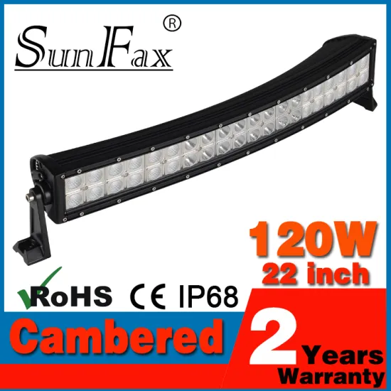 Hottest sale 22" C REE 120w light force led light bar curved double row outdoor for all