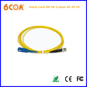 3.0mm PVC Sx Sc-St PC Fiber Optic Patch Cord
