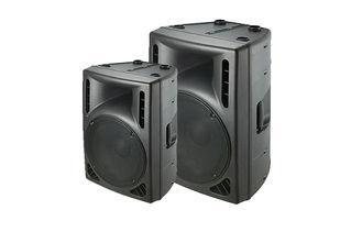 2 Way PA Audio Speakers Portable , 15 Inch plastic active s