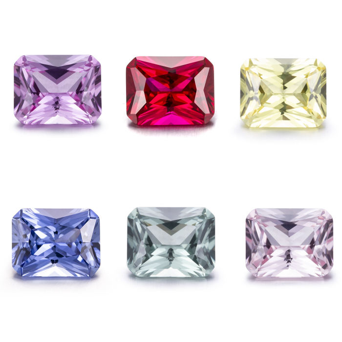 อัญมณีแซฟไฟร์สีชมพู Morganite ที่ปลูกในห้องปฏิบัติการแบบกำหนดเอง