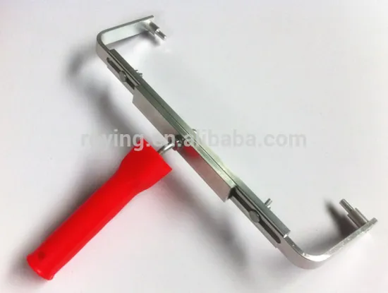 Heavy duty double arm adjustable aluminum paint roller frame