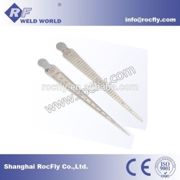 1-15mm/1/32-5/8" Stainless Taper Welding Gauge Test Ulnar Welder Inspection Inch & Metric