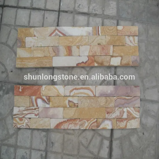 Yellow culture stone,Yellow wall cladding,Yellow sandstone cladding
