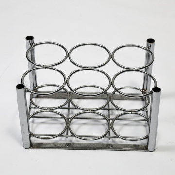 stacking Plastic Flat Tray Metal Customized Silver Chrome Oxygen 6 Cylinder Holder Manufactory