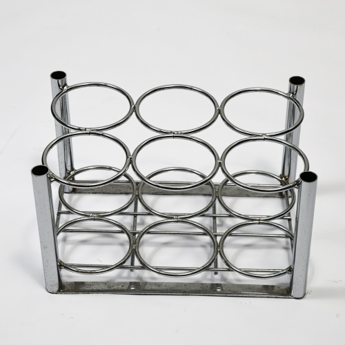 Metal Customized Silver Chrome Oxygen 6 Cylinder Holder