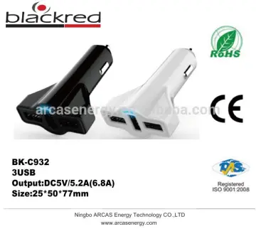 new fanshion 5V 5.2A(6.8A) USB Car Charger, 3 usb car charger, multi-use 3 usb universal car charger