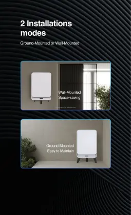 5.12kwh 7.68kWh 10.24kWh Wall-mounted RESS