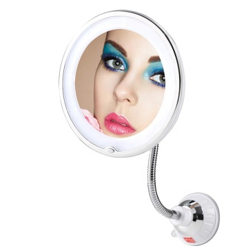 Power Locking Suction Cup Flexible Gooseneck LED Lighted 5X Magnifying Makeup Mirror: Your Essential Beauty Tool