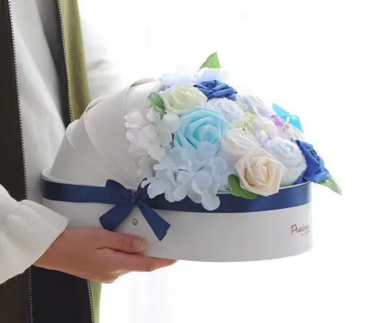 Cradle shape flower box gift packaging