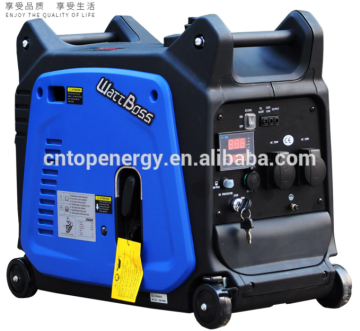 12-month warranty ! 220V Silent 4 Wheels Portable Inverter Generator 5kw