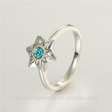 Fashionable Cheap Rings With Star Shape Designer Silver Rings