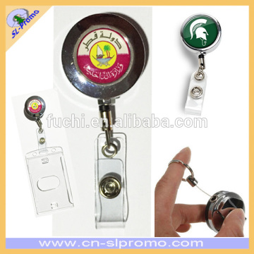 Promotional Custom Design Retractable Metal Badge Reel